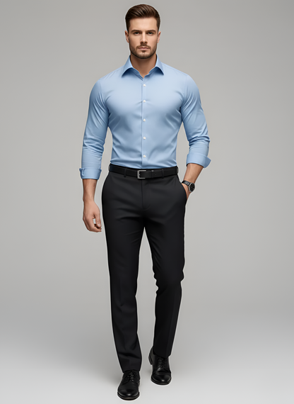 Dressy Wrinkle-free slim-fit button-up shirt for men | Adrian