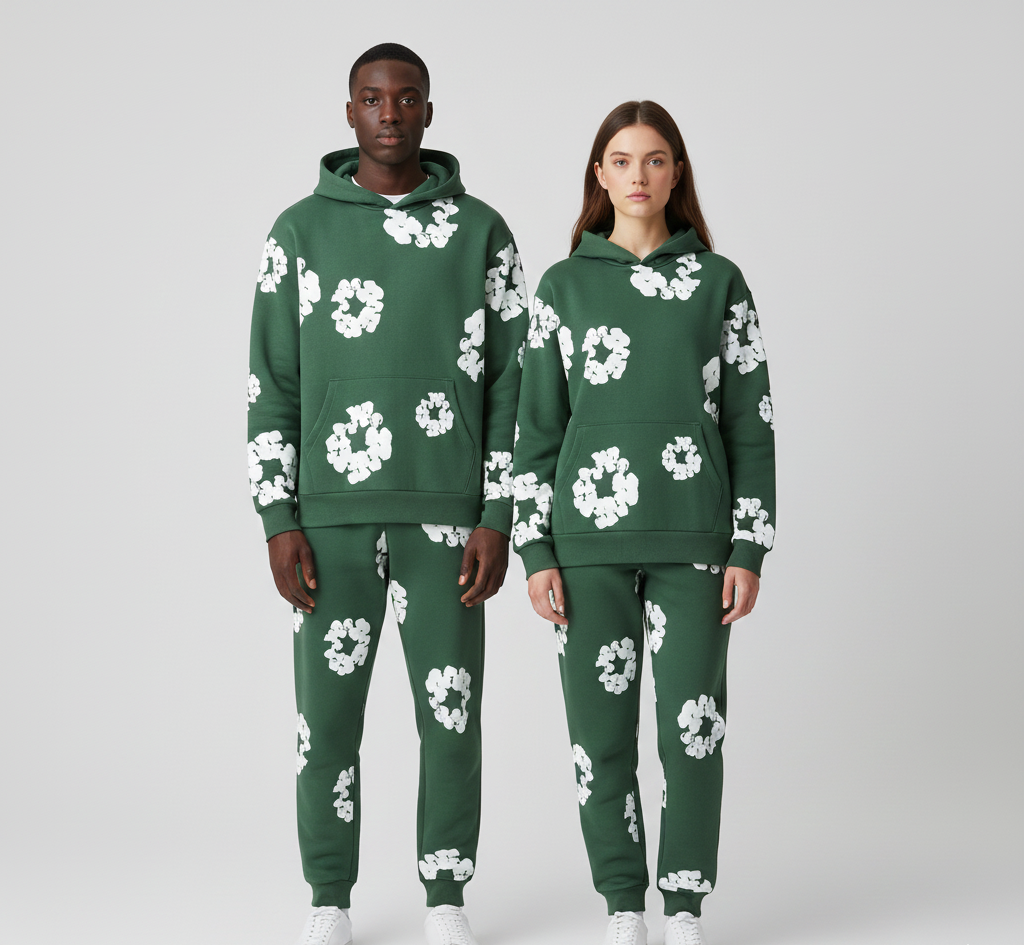 Dainty Printed hoodie and jogger set | Valerios