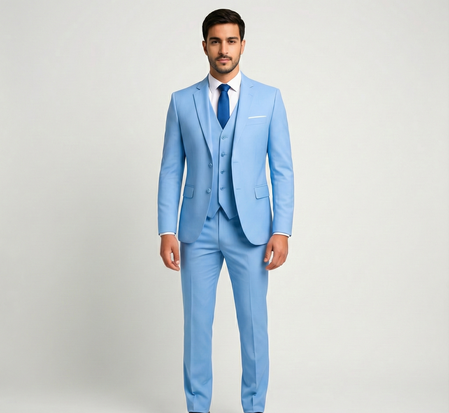 Designed Formal three-piece tailored suit for men | Assuli