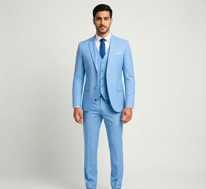 Designed Formal three-piece tailored suit for men | Assuli