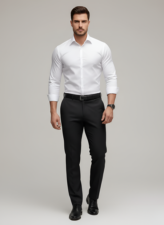 Dressy Wrinkle-free slim-fit button-up shirt for men | Adrian