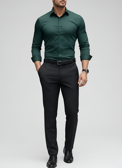 Dressy Wrinkle-free slim-fit button-up shirt for men | Adrian