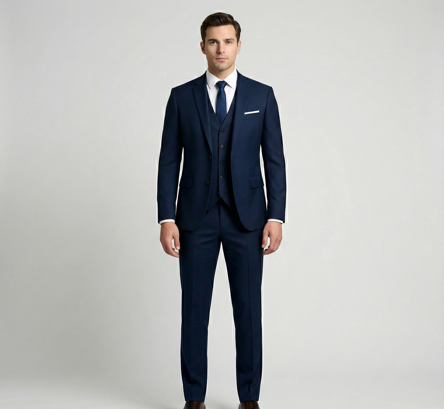 Designed Formal three-piece tailored suit for men | Assuli