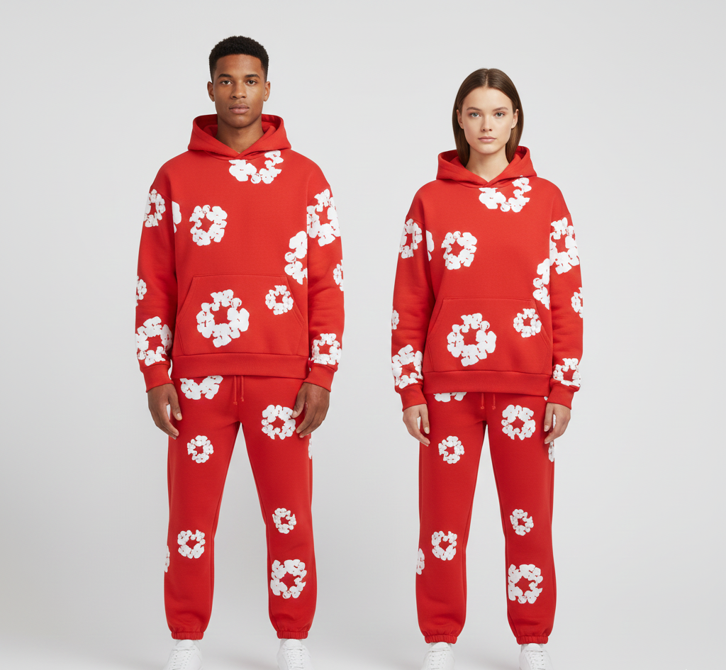 Dainty Printed hoodie and jogger set | Valerios