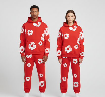 Dainty Printed hoodie and jogger set | Valerios