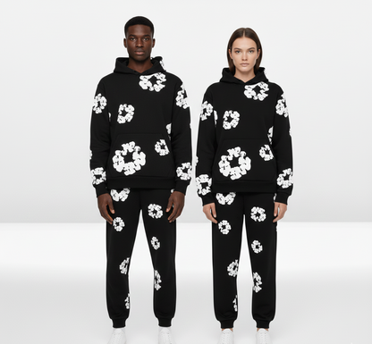 Dainty Printed hoodie and jogger set | Valerios