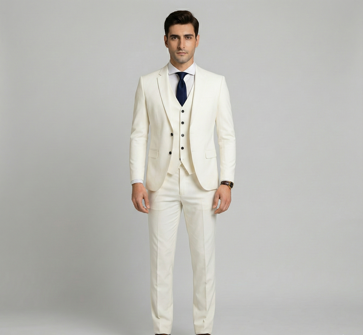 Designed Formal three-piece tailored suit for men | Assuli
