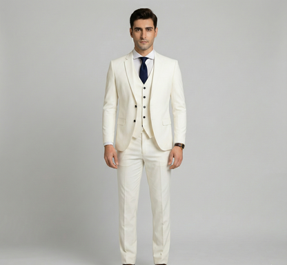 Designed Formal three-piece tailored suit for men | Assuli