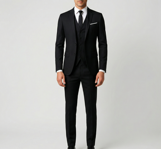 Designed Formal three-piece tailored suit for men | Assuli