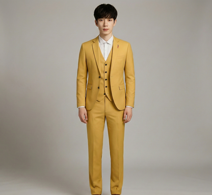 Designed Formal three-piece tailored suit for men | Assuli