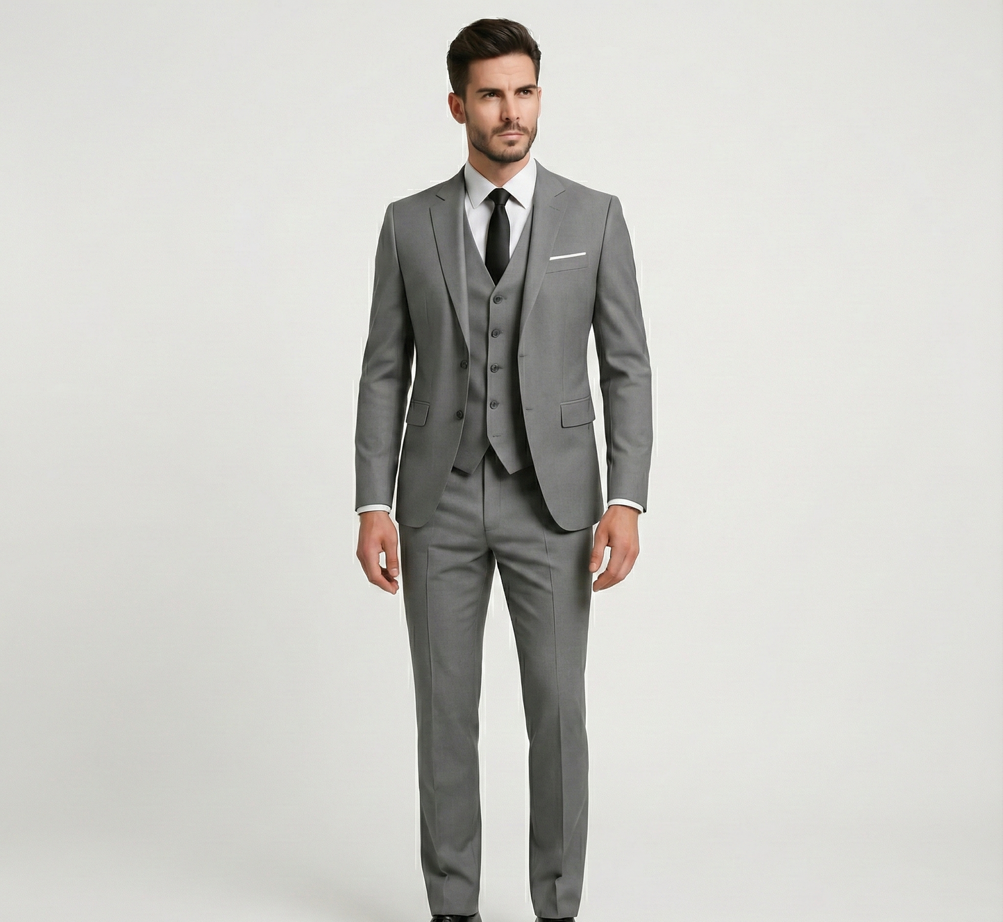 Designed Formal three-piece tailored suit for men | Assuli