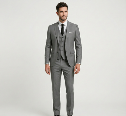 Designed Formal three-piece tailored suit for men | Assuli