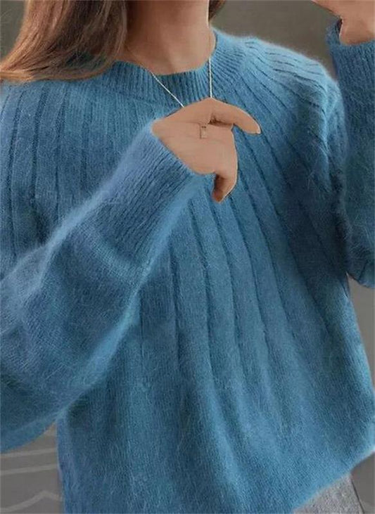 Shaggy Elegant long-sleeve jumper with refined silhouette for women | Giada