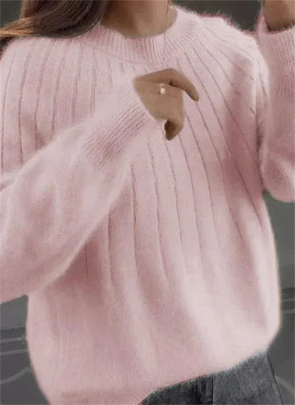 Shaggy Elegant long-sleeve jumper with refined silhouette for women | Giada
