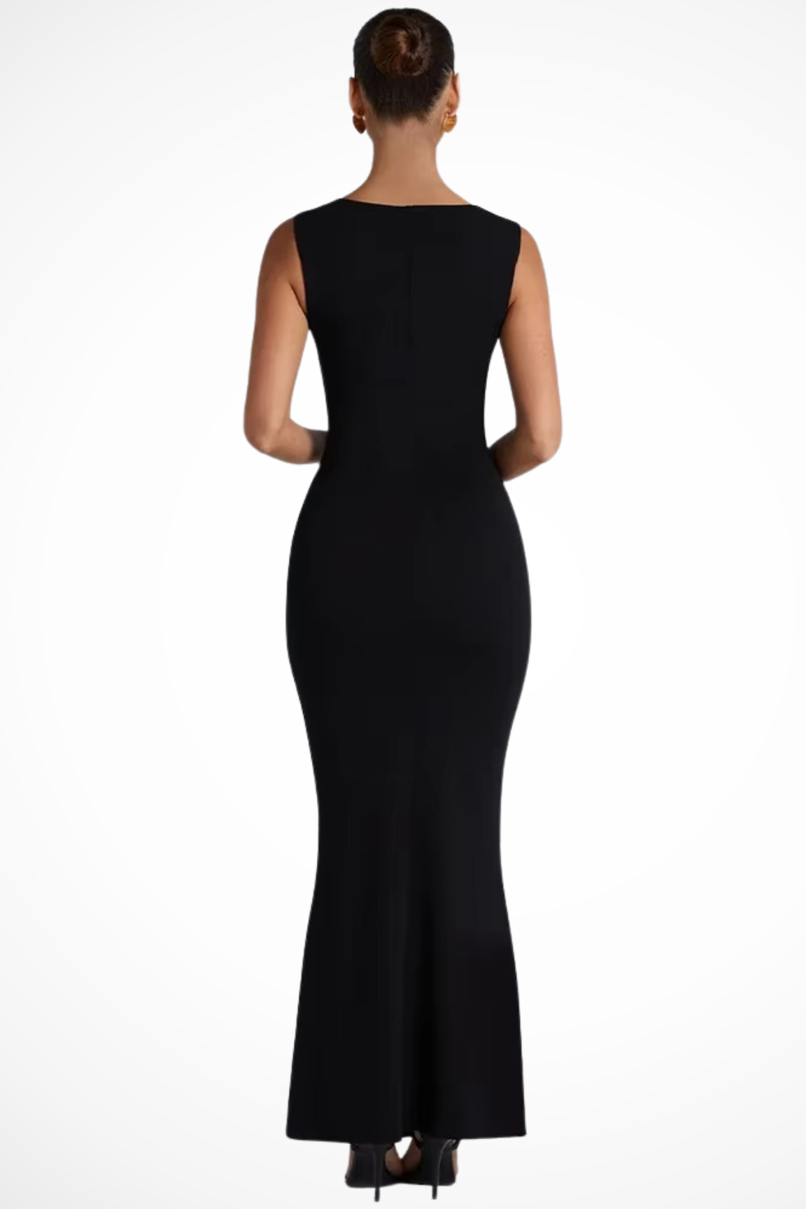 Square-neck bodycon wedding guest maxi dress for women | Steffany -3