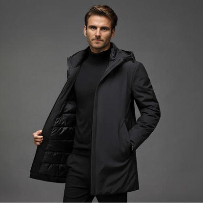 Styled Warm hooded winter parka for men | Mario