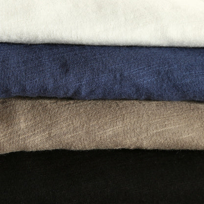 V-neck contrast trim long-sleeve shirt for men -5