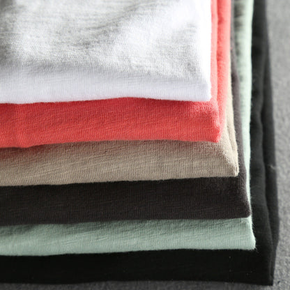 Textured O-neck long-sleeve tee for men | Toshiro -7