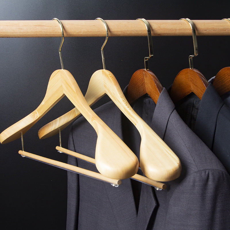 Premium walnut wood clothes hangers for men | Weston -4