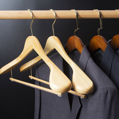 Premium walnut wood clothes hangers for men | Weston -4