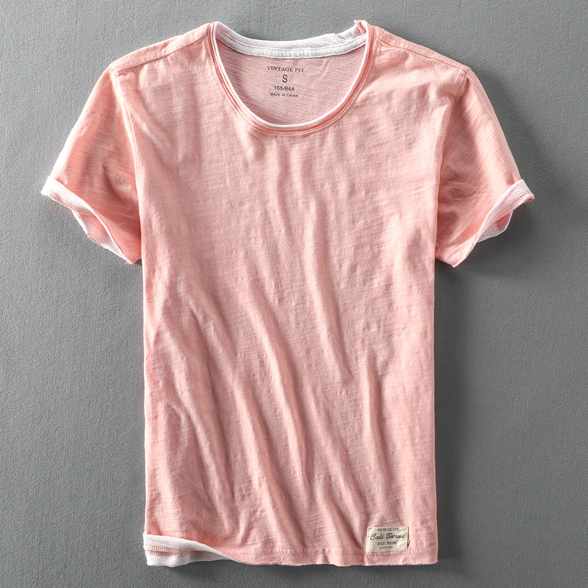Short-sleeve contrast trim shirt for men | Takumi -3