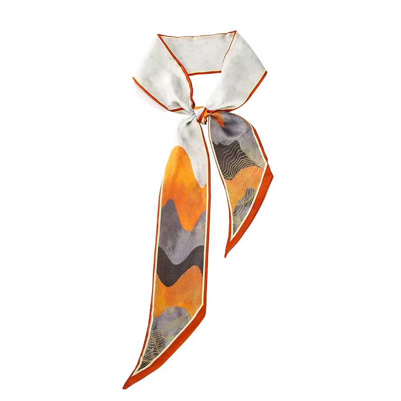 Organizing Equestrian silk scarf bag accessory for women