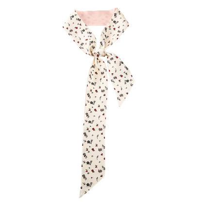 Organizing Equestrian silk scarf bag accessory for women
