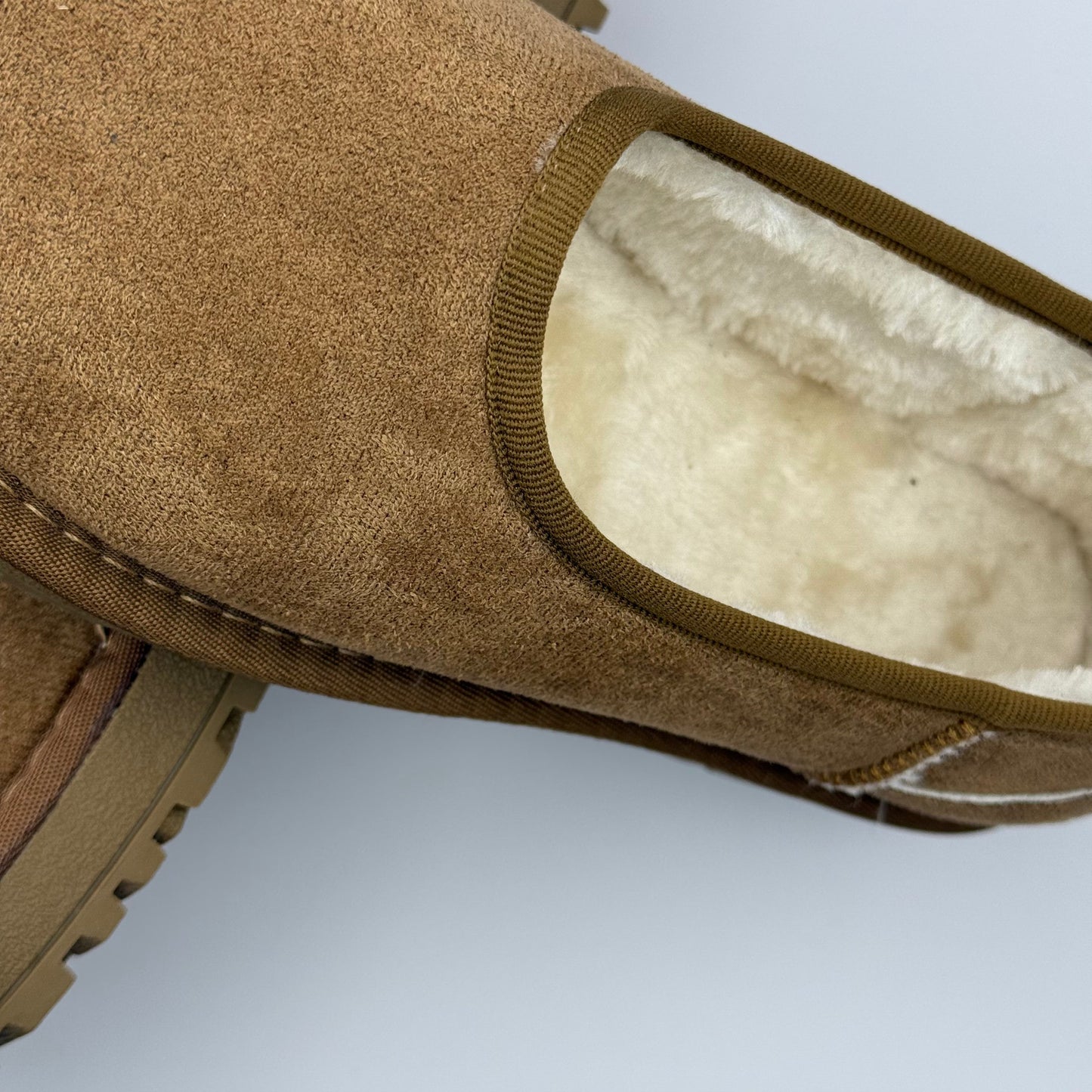 Warm snow fur lined slip-on loafers for women -10