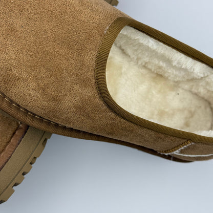 Warm snow fur lined slip-on loafers for women -10