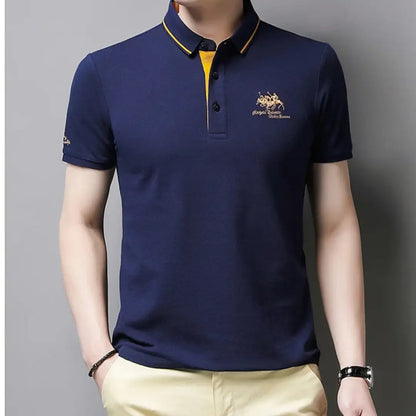 Classic smart casual polo shirt for men | Kaito -8