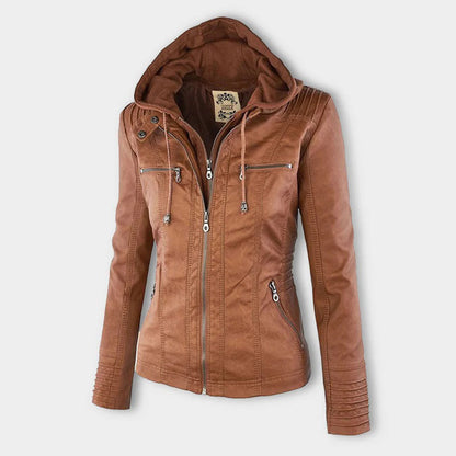 Durable elegant leather jacket for women | Sophie -4