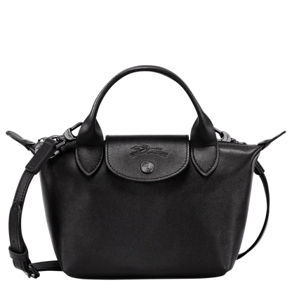 Caching Le Pliage Xtra XS leather bag for women | Longchamp