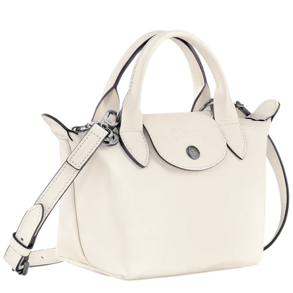 Caching Le Pliage Xtra XS leather bag for women | Longchamp