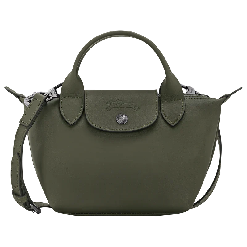 Caching Le Pliage Xtra XS leather bag for women | Longchamp