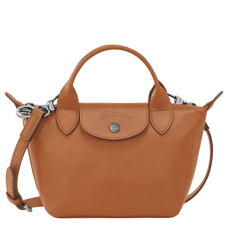 Caching Le Pliage Xtra XS leather bag for women | Longchamp