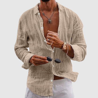 Classic linen shirt for men | Lorenzo Vitali Belmar -2