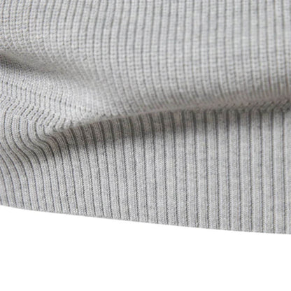 Crocheted Half-zip knit sweater for men | Luke