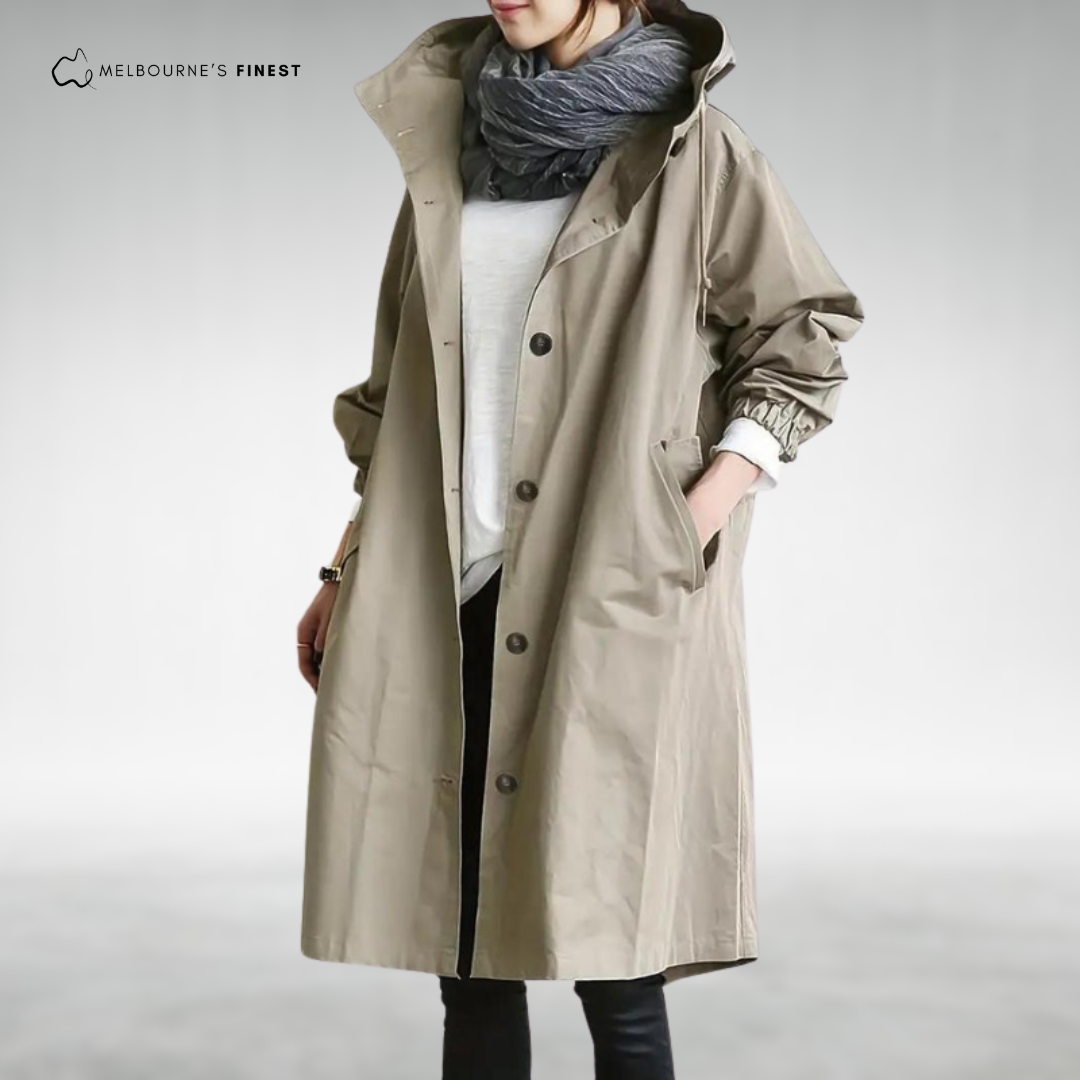 Sheltered Stylish windbreaker trenchcoat for women | Brixton
