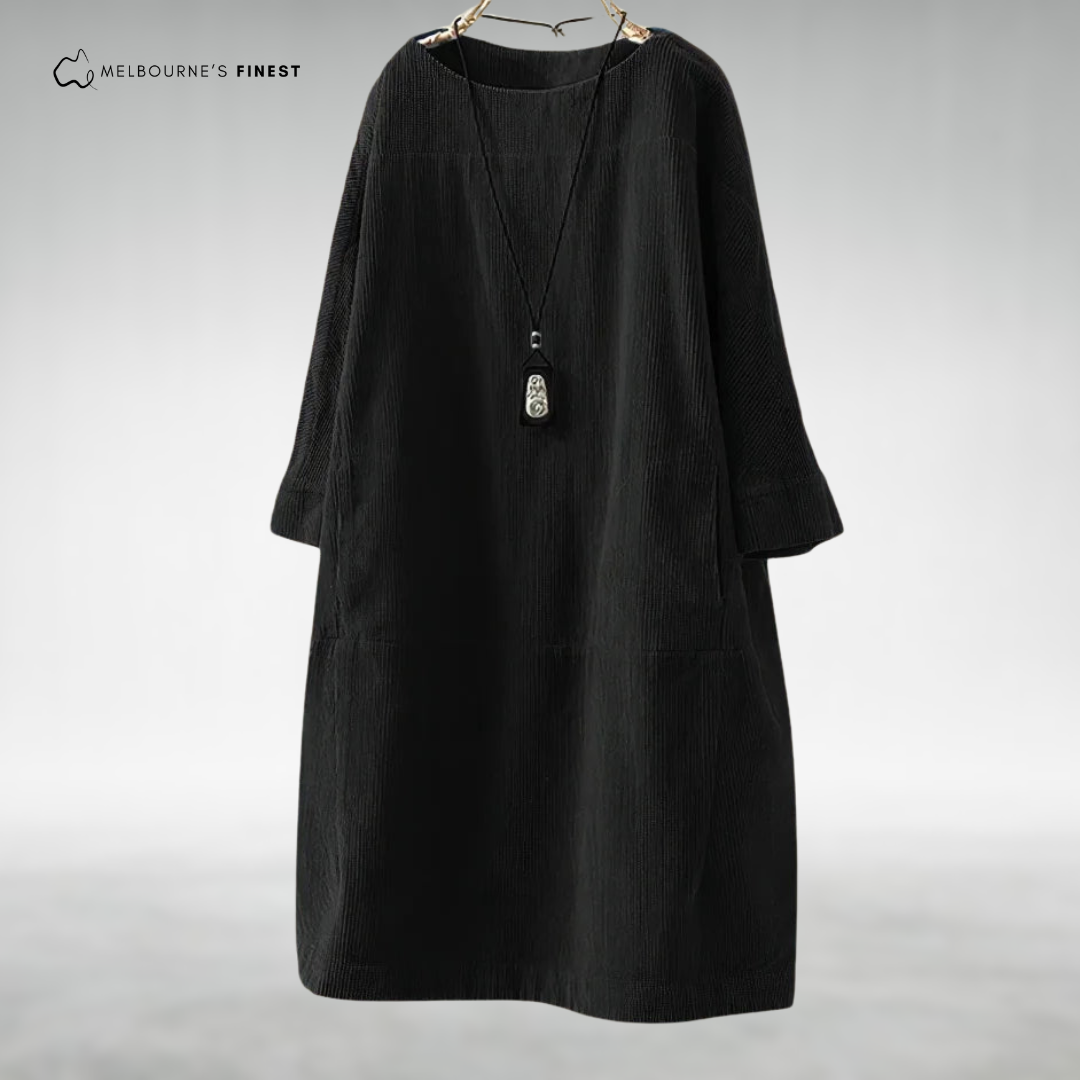 Polished Relaxed midi dress for women | Aria