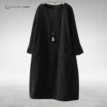 Polished Relaxed midi dress for women | Aria