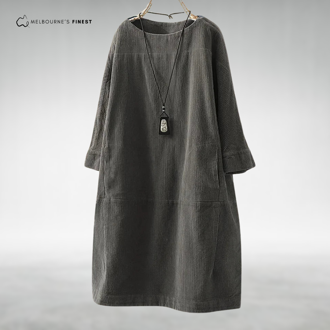 Polished Relaxed midi dress for women | Aria