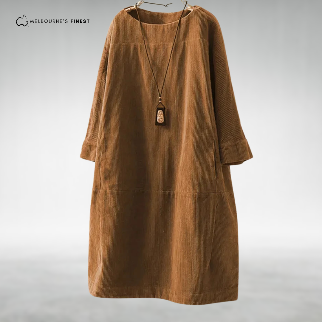 Polished Relaxed midi dress for women | Aria