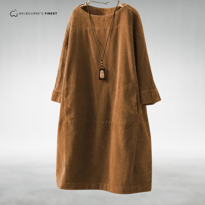 Polished Relaxed midi dress for women | Aria