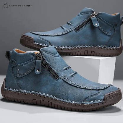 Supple Comfortable zip-up shoes for men | Orlin