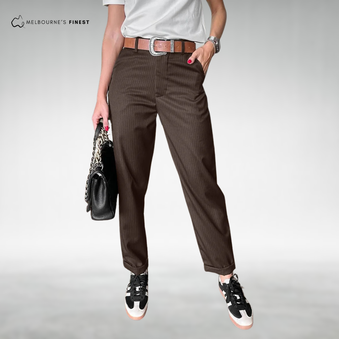 Streamlined Sleek tailored trousers for women | Arlen