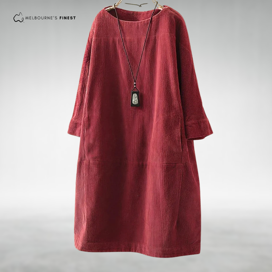 Polished Relaxed midi dress for women | Aria