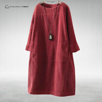 Polished Relaxed midi dress for women | Aria