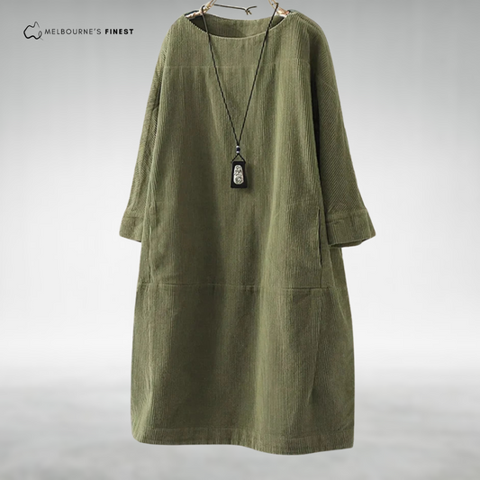 Polished Relaxed midi dress for women | Aria