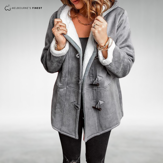 Overcast Stylish button-front coat for women | Amara
