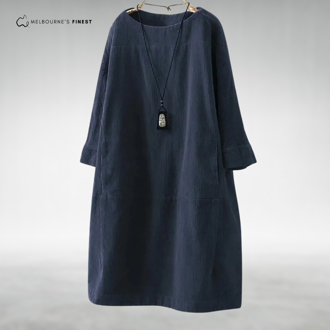Polished Relaxed midi dress for women | Aria